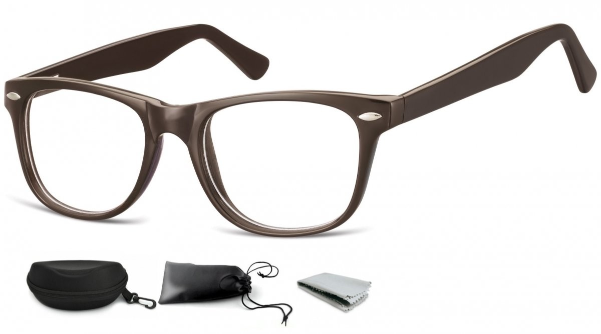 Sunoptic Oprawki zerówki korekcyjne Nerdy Flex AC15C brązowe AC15C