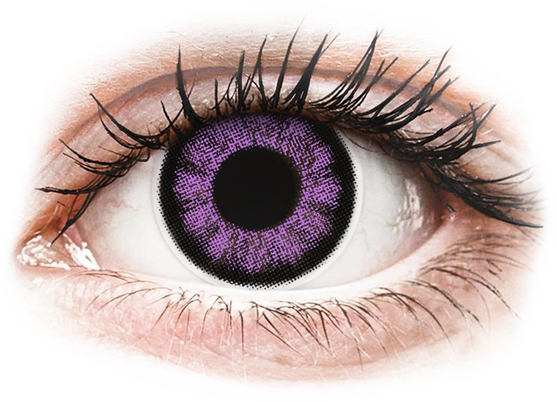 Maxvue Vision Big Eyes Ultra Violet zerówki 2 szt.