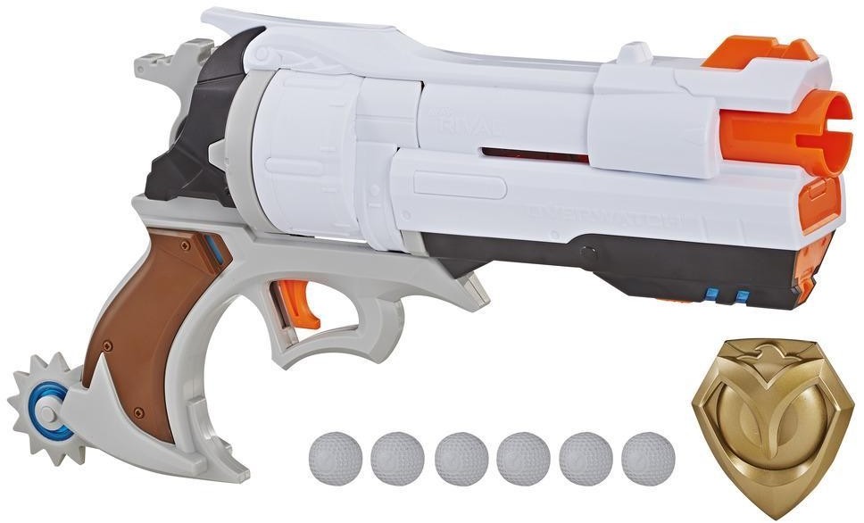 Hasbro NERF PISTOLET WYRZUTNIA RIVAL OVERWATCH MCCREE + 6 NABOI E3121