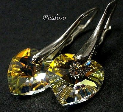 Swarovski piękne kolczyki SREBRO 10 Aurora