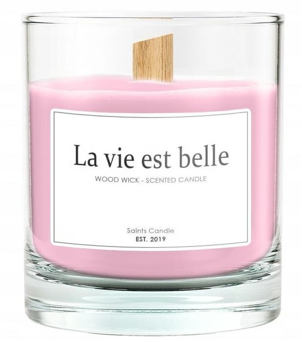 Neli La vie est belle sojowa świeczka w szkle KAT11132 + KAT11132