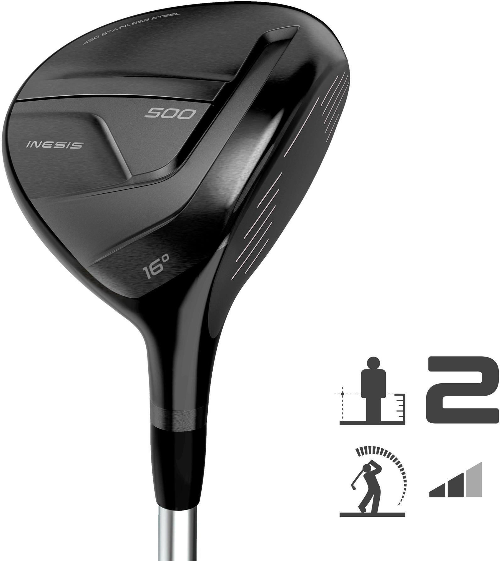 INESIS Wood 3 500 średni swing dla praworęcznych rozmiar 2
