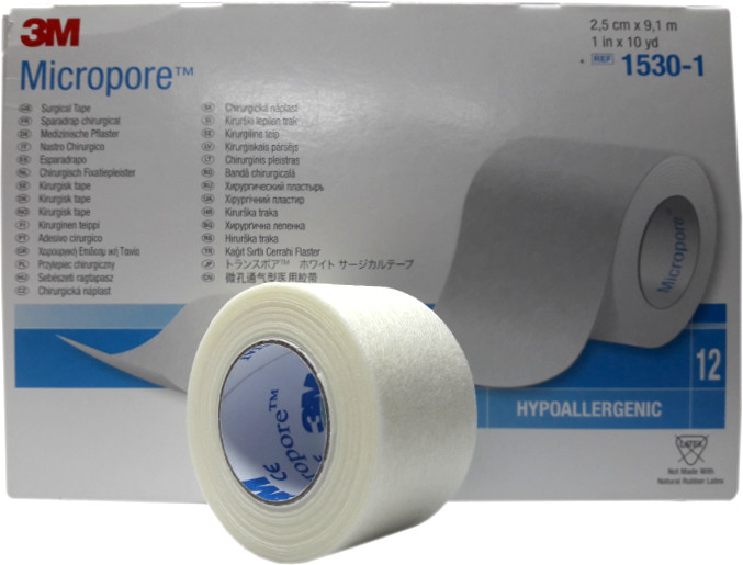 3M Przylepiec Micropore 2,5cm x 9,1m 1SZT