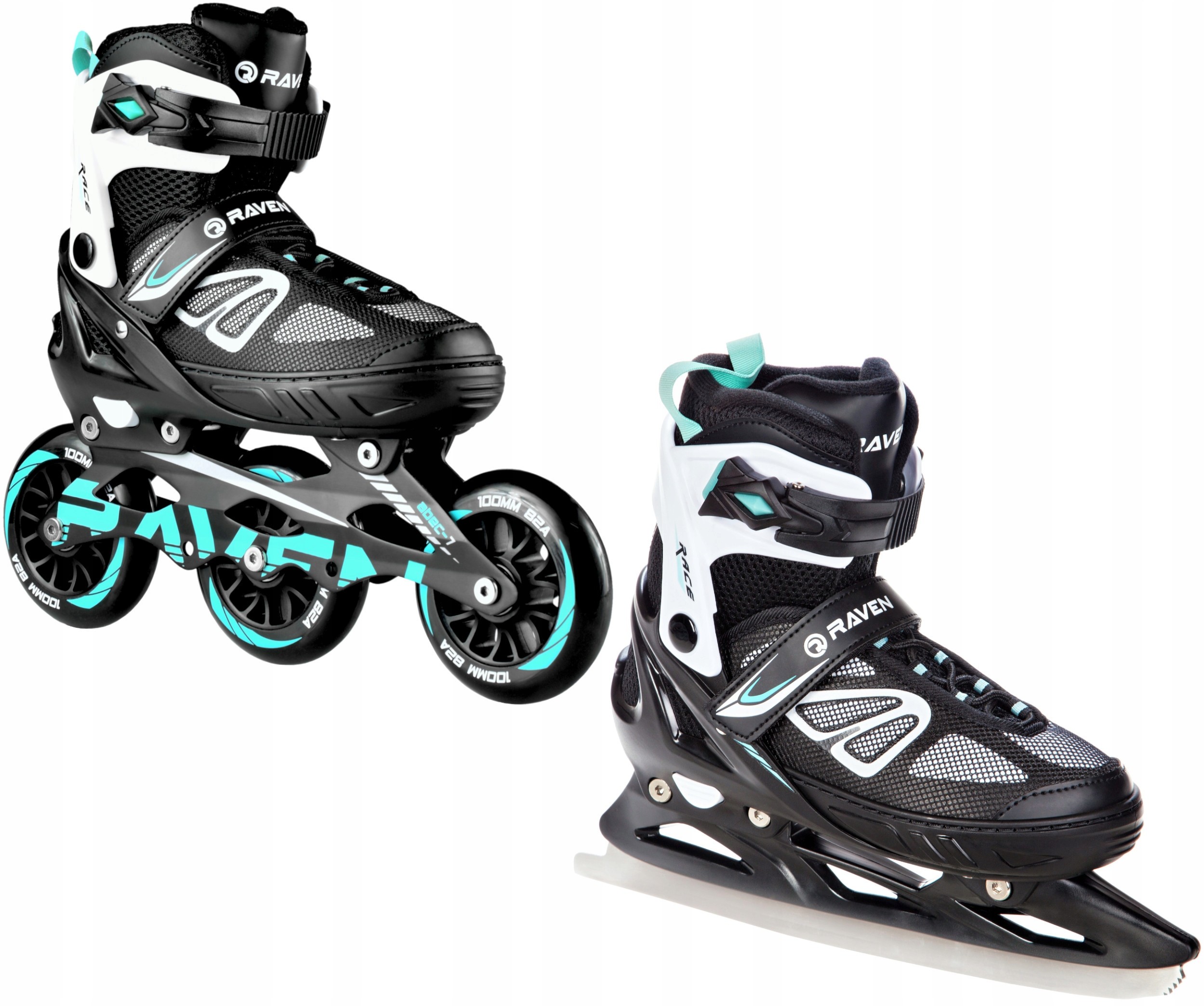 Rolki - Łyżwy 2w1 Raven Advance Mint 38-42 Big