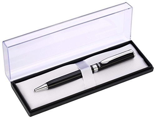Pentel srebra wysokiej próby druku ball point Pen, czarny B811A-A COF