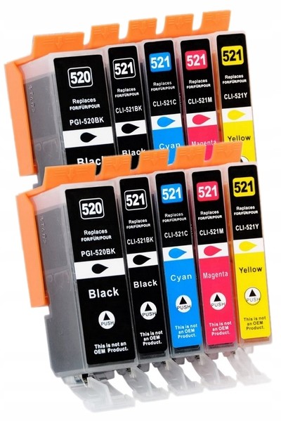 10x do Canon PGI-520 CLI-521 Pixma MP990 MP996