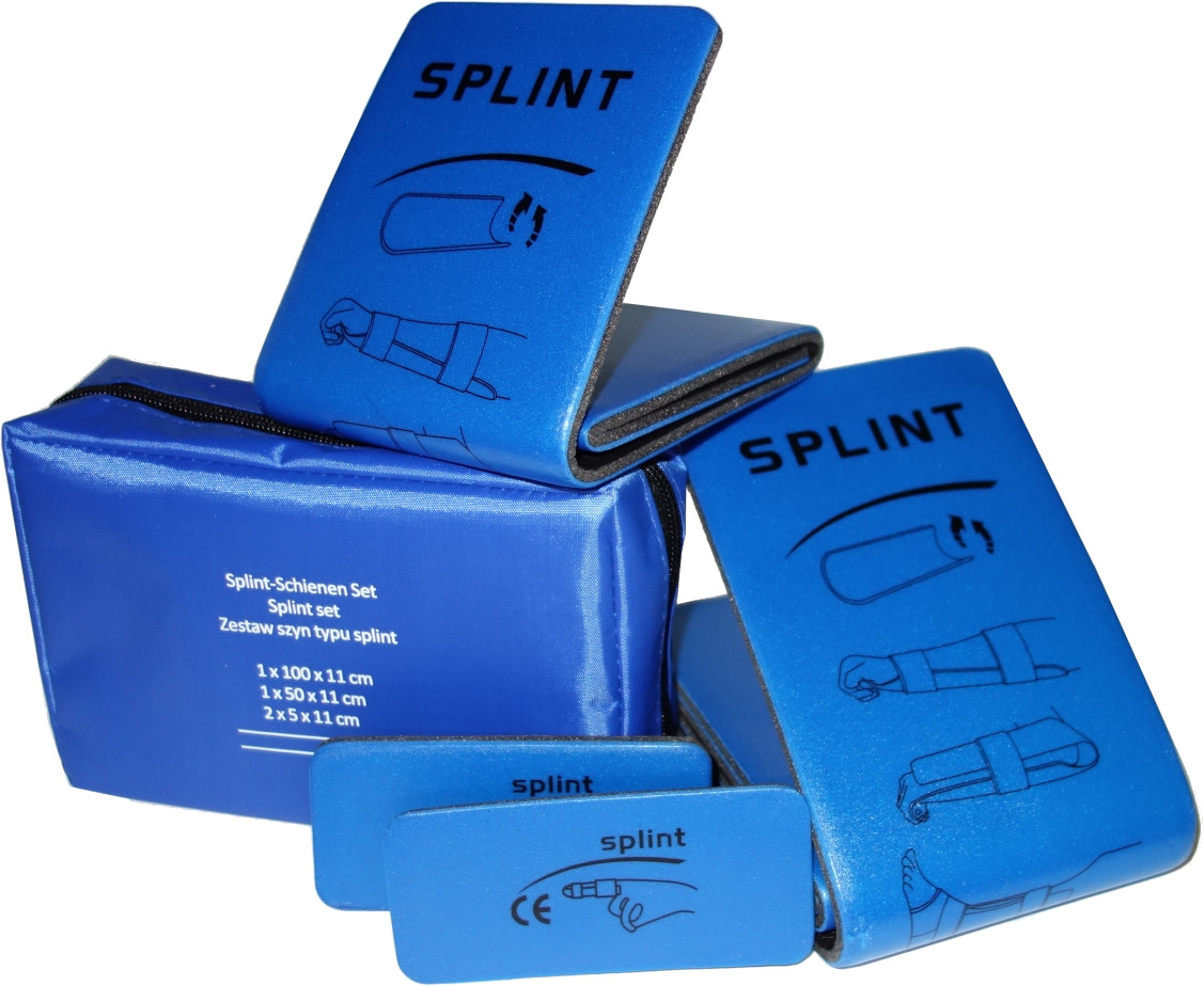Szyny typu Splint -zestaw 4 szyn w etui Splint Set Luk