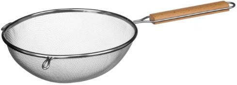 Premier Housewares Premier housewares sito 0806511, ze stali nierdzewnej, z drewnianym uchwytem, 24,5 cm 0806511