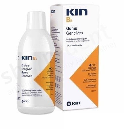 Laboratorios Kin KIN B5 płyn do płukania jamy ustnej do pielęgnacji dziąseł z prowitaminą B5 - 500 ml