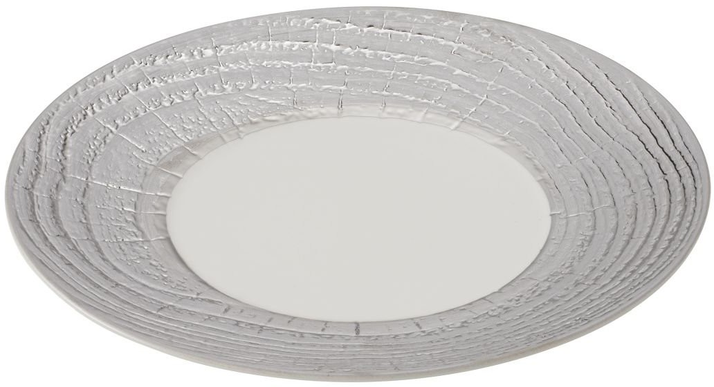 Revol Talerz płaski zdobiony platyną Arborescence, 31 cm, biały