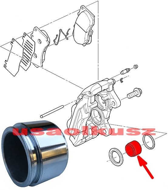 Frenkit Tłok przedniego zacisku hamulcowego Hummer H3 715289
