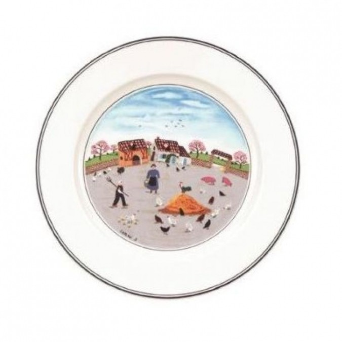 Villeroy & Boch Design Naif Talerz sałatkowy Zagroda średnica: 21 cm (10-2337-2644)