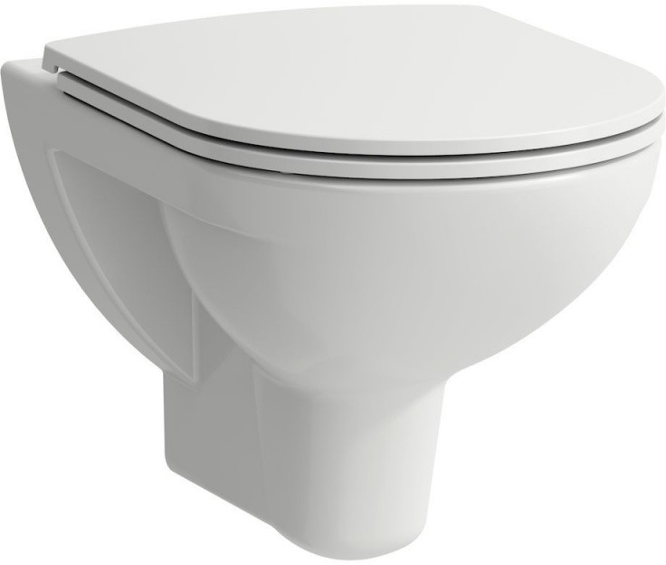 Laufen Pro B Zestaw Toaleta WC 53x36 cm bez kołnierza + deska wolnoopadająca biała H8669510000001