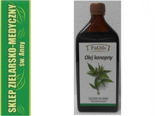 Fa-Oils OLEJ KONOPNY NIERAFINOWANY 500ml Tłoczony na zimno 439