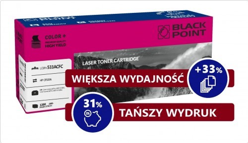 BlackPoint Toner Zamiennik do HP Color LaserJet Pro M180n M181fw | 205A | CF533A | 900str | Magenta | BlackPoint | LCBPH533ACFM LCBPH533ACFM