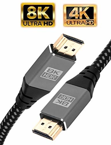 3M IBRA IBRA 2.1 kabel HDMI 8K ultra szybki kabel 48 Gbps | obsługuje 8K@60HZ, 4K@120HZ, 4320p, kompatybilny z Fire TV, wsparcie 3D, funkcja Ethernet, 8K UHD, 3D-Xbox PlayStation PS3 PS4 PC itp. - Flex-2.1 HDMI