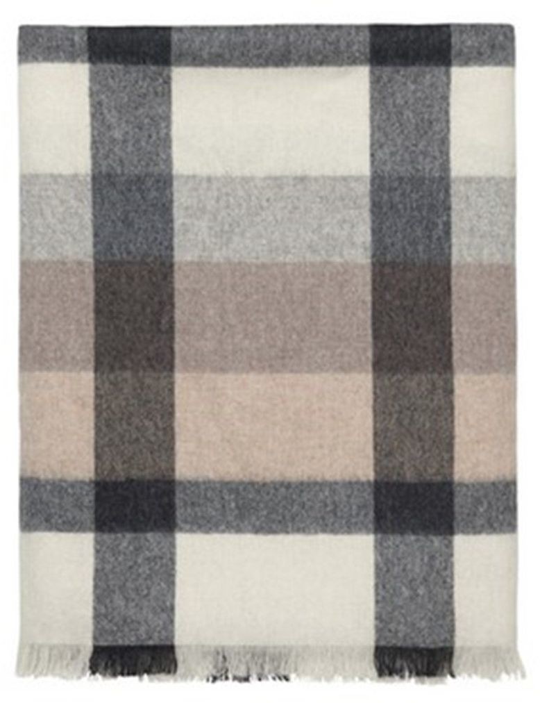 Elvang Pled wełniany Elvang Intersection Camel White Grey