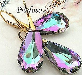 Arande SWAROVSKI piękny komplet SREBRO POZŁACANE VL 1094637942