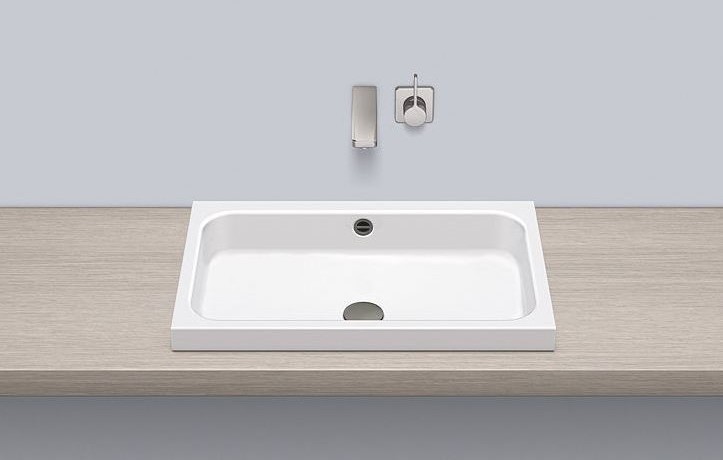 Alape Laufen Kartell Umywalka wisząca 46x28x12 cm z otworem na baterię biała H8153350001111 H289