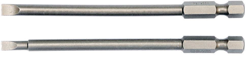 YATO Końcówki wkrętakowe 1/4, płaskie: 4x100mm; 5x100mm YT-0484