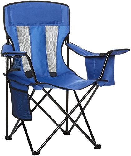 AmazonBasics Camping Chair with Cooler, Blue (Mesh) AMZ-400-NAM
