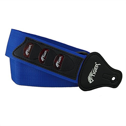 Tiger jakości stp4 BL plektren gitara pasek  niebieski STP4-BL