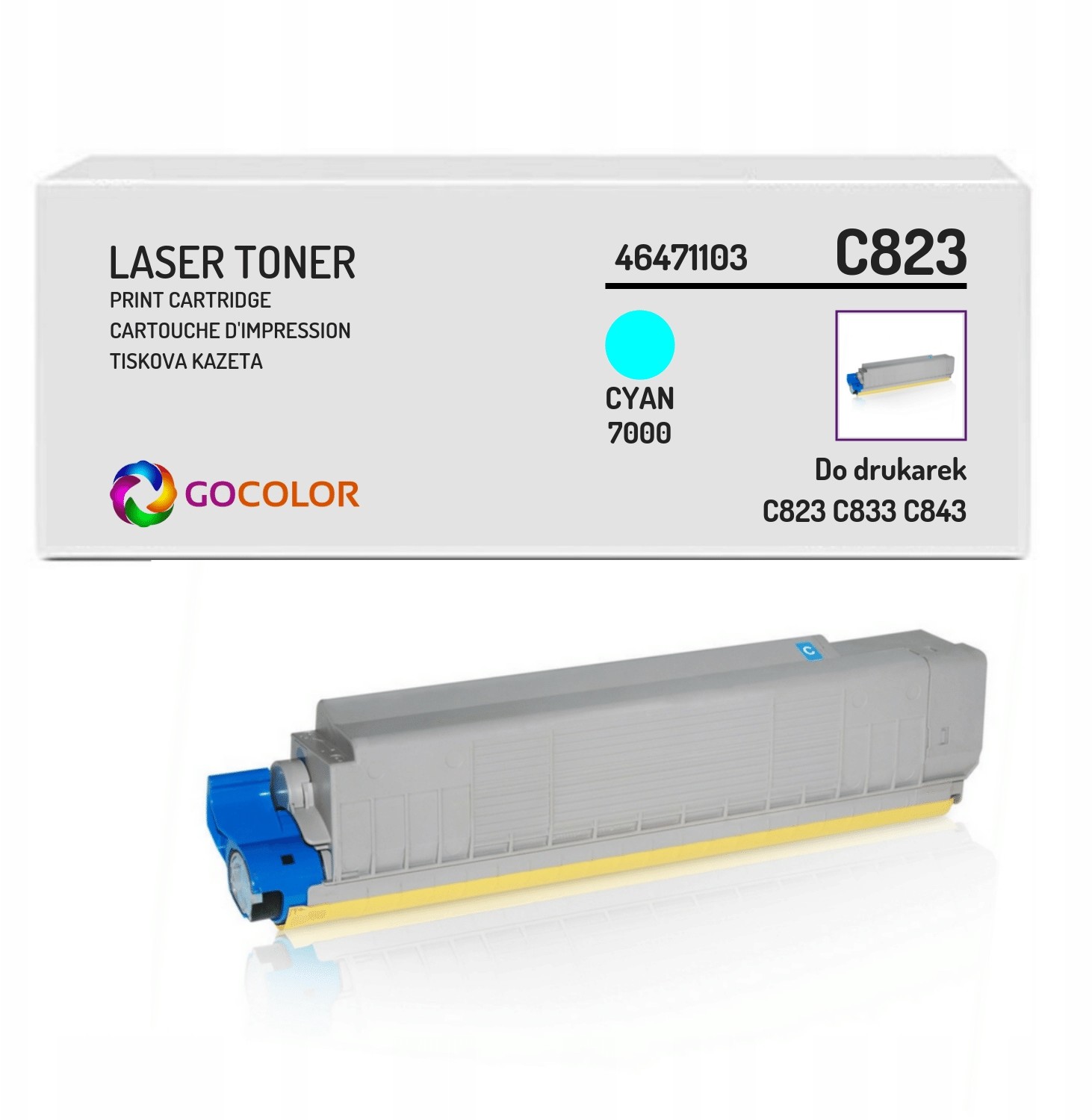 Toner do Oki C843dn 46471103 Cyan