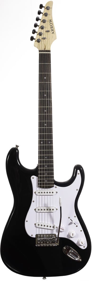 Arrow Arrow ST 111 Deep Black Rosewood/white - gitara elektryczna
