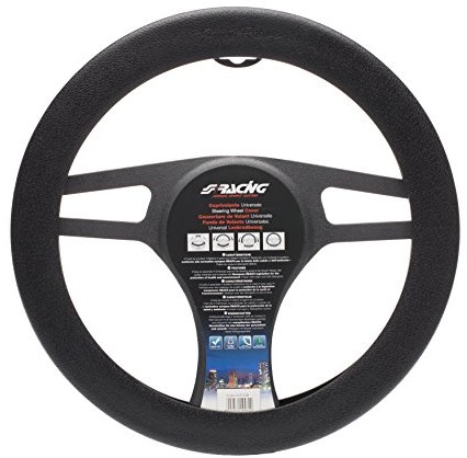 Simoni Racing CVT/33N miękki SIL czarny uniwersalny pokrowiec na kierownicę CVT/33N