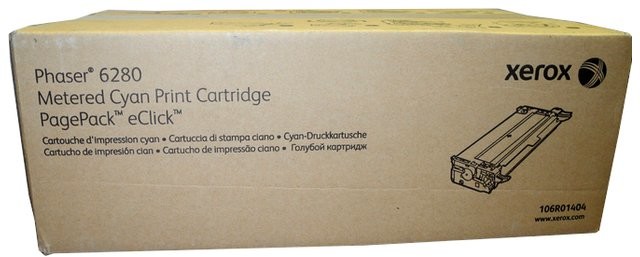 Xerox Wyprzedaż Oryginał Toner 106R01404 CT350734 do Phaser 6280 | 2 200 str | cyan pudełko zastępcze oryginalny airbag/folia 106R01404_BP_wyp