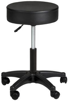 TecTake Taboret obrotowy czarny 402537