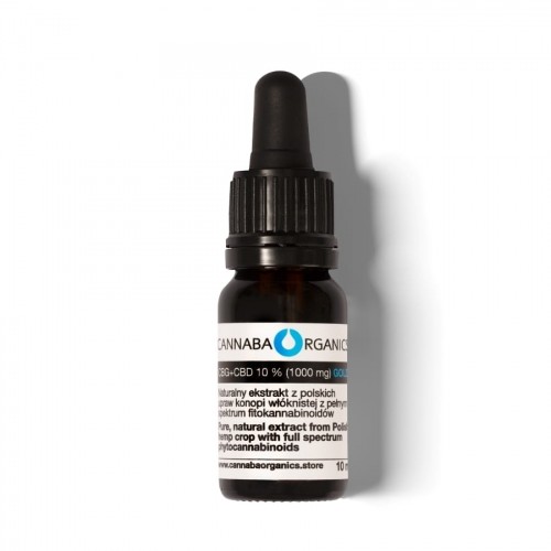Cannaba Organics Próbka destylowanego oleju 10% CBG+CBD (1000 mg/10 ml)