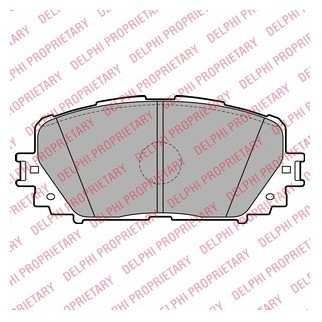 DELPHI Zestaw klocków hamulcowych, hamulce tarczowe LP2123