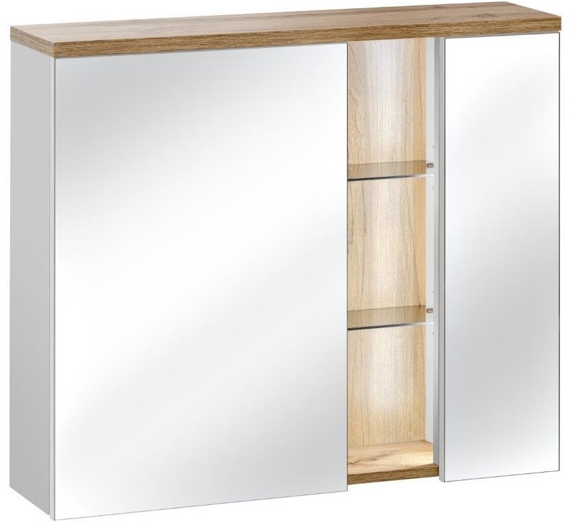 Comad Szafka z lustrem 80 cm Bahama White 841 Bahama White 841