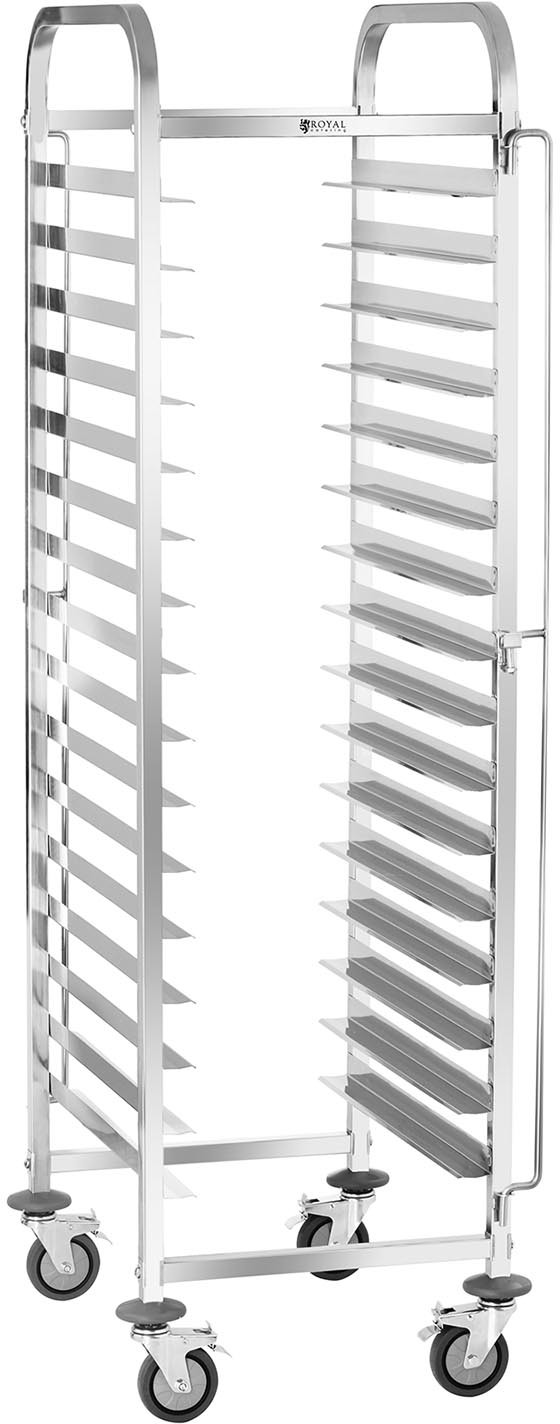 Royal Catering Wózek transportowy - 15 kg - 16 tac 60 x 40 cm - RCTW-16TB.1