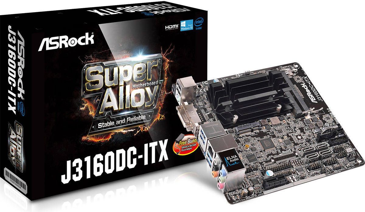 ASRock J3160DC-ITX (90-MXB1K0-A0UAYZ)