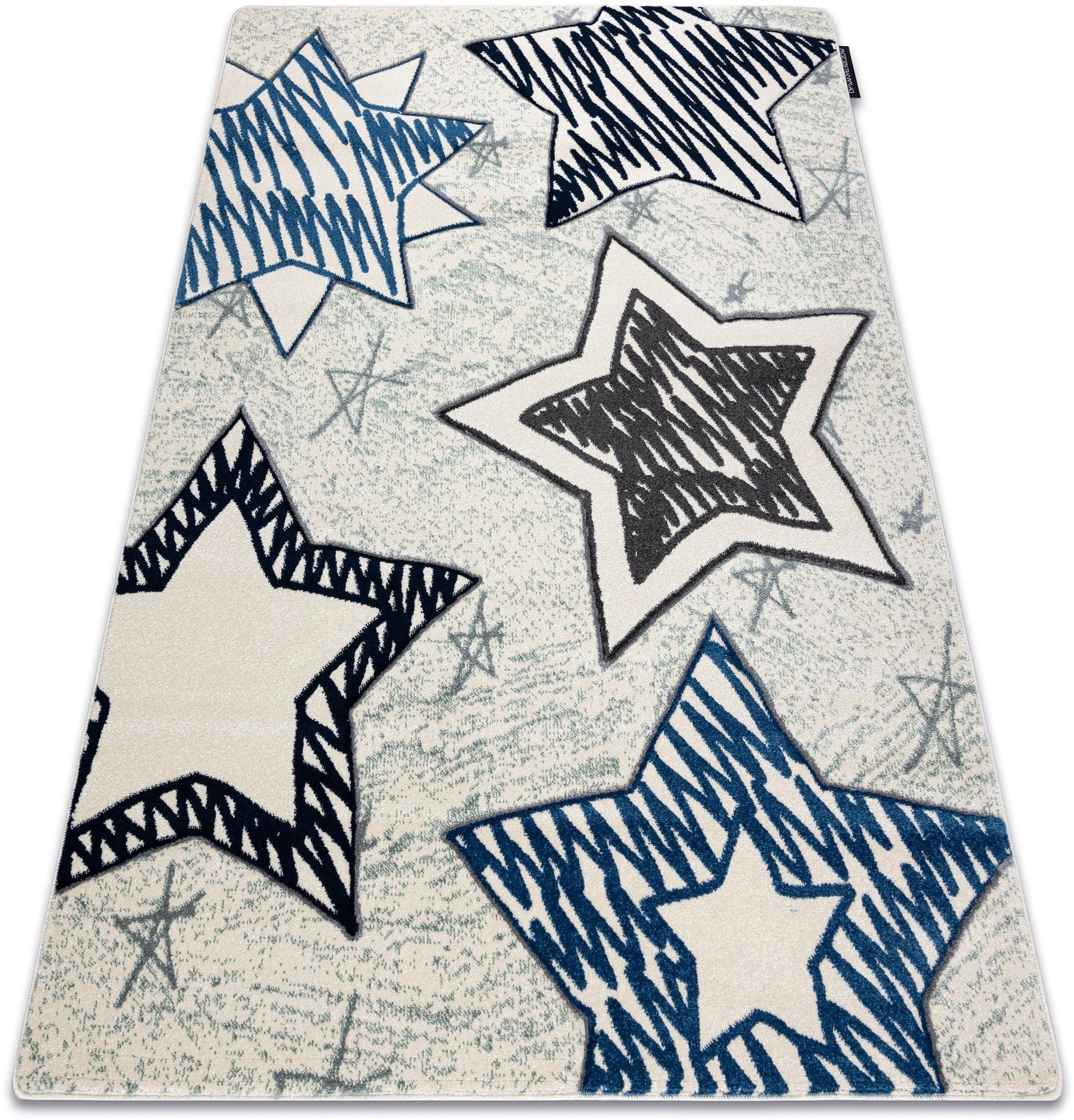 Dywan Dziecięcy Petit 160x220 Gwiazdy Blue #GR4245