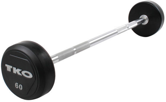 Master TKO prosta gumowana Rubber Straight Bar 45 kg TKO K805R-45