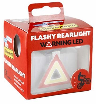 Niet verkeerd NietVerkelung światło tylne Flashy Warning, Hi-tech Cob LED, ładowane przez USB, czarne, S