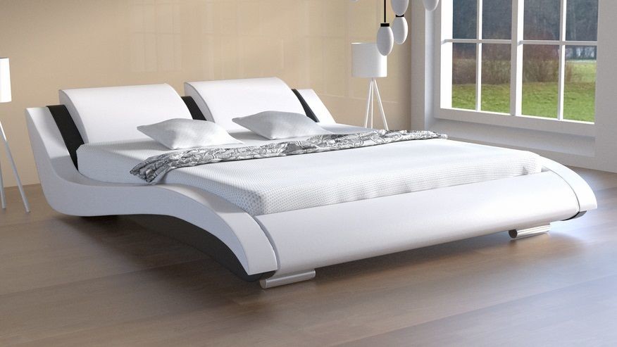 Estilo Komplet łóżko do sypialni Stilo-2 z materacem Fitness Cosmo