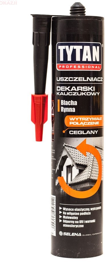 Tytan Uszczelniacz Dekarski Kauczukowy 310ML cegła