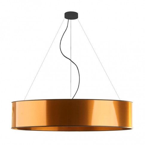 Miedziana lampa wisząca z dużym abażurem 100 cm 18X EX326 G6-N27
