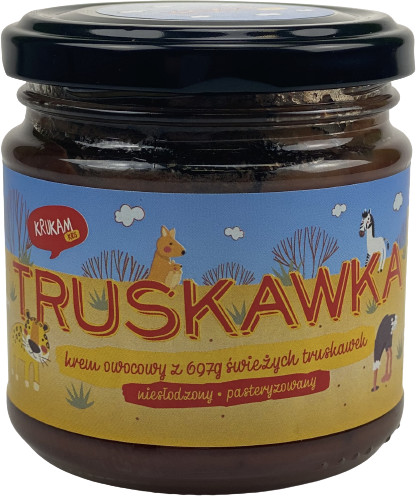 KruKam Krem owocowy 100% Truskawka 190g