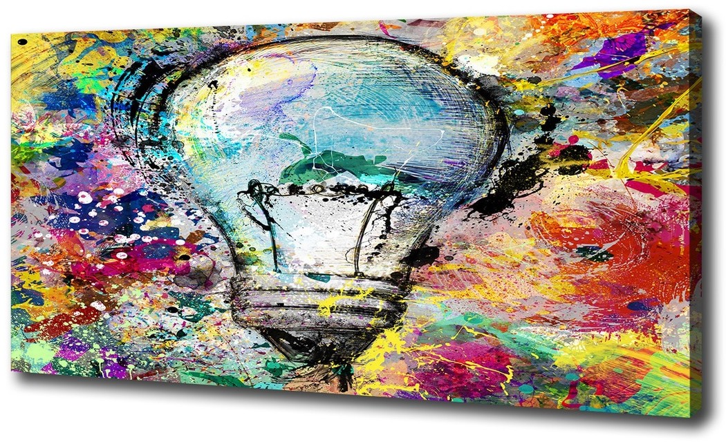 Foto obraz canvas Żarówka