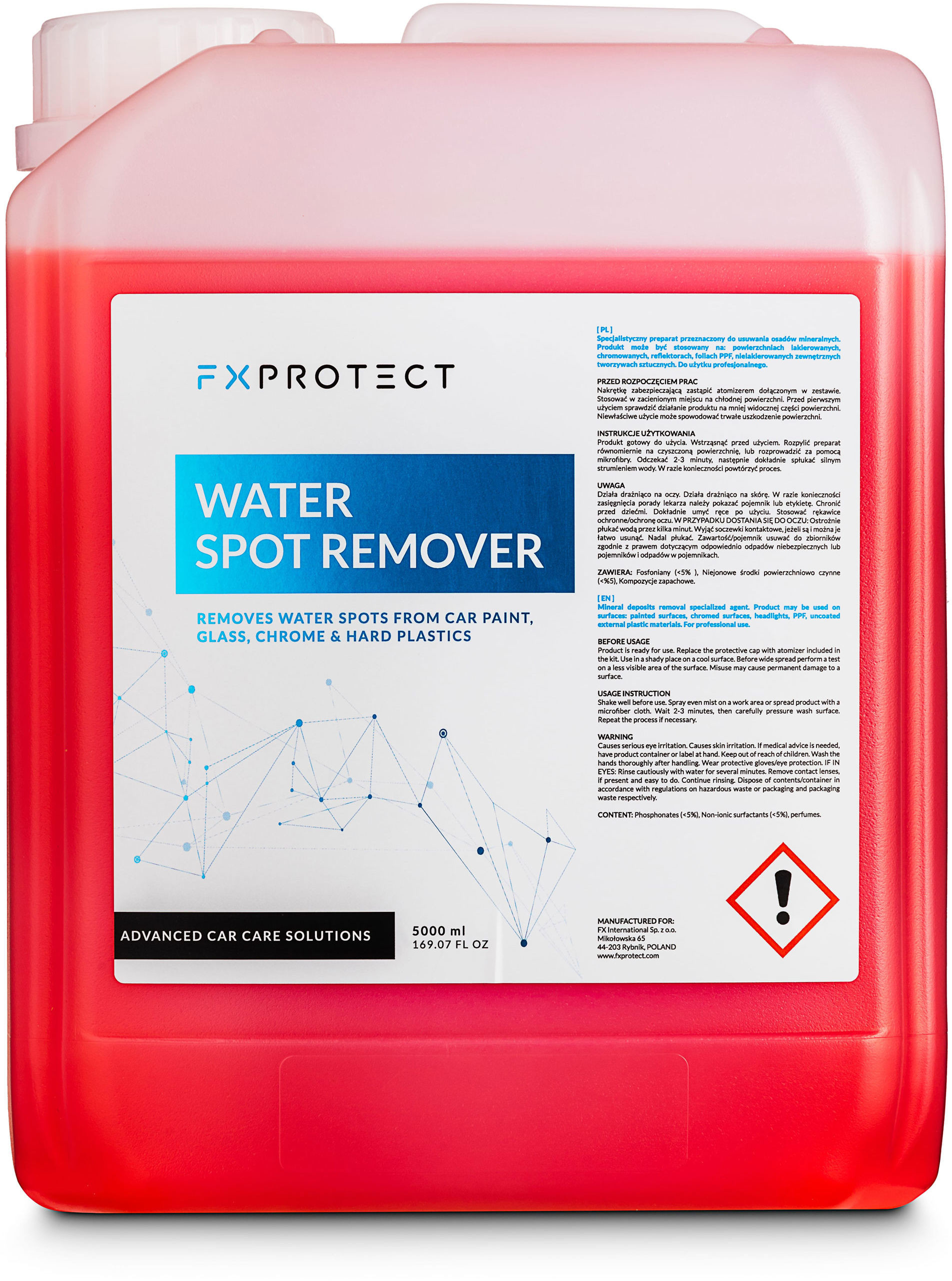 Fx protect FX Protect Water Spot Remover  produkt do usuwania osadów mineralnych 5l FX000058