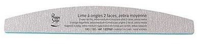 Peggy Sage 2-Way Chunky Nail File pilnik do paznokci dwustronny 100/180 półksiężyc 1szt 48329-uniw