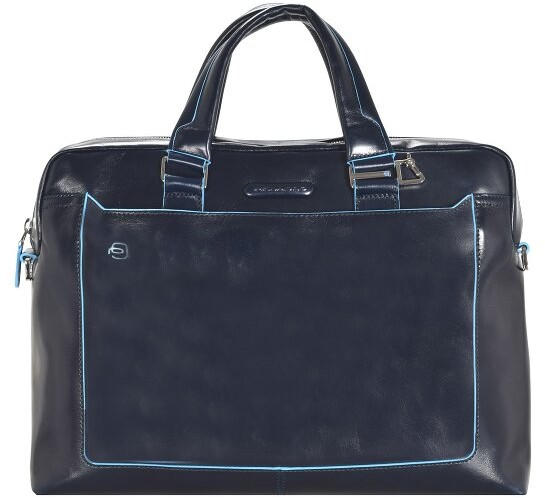 Piquadro Blue Square III Torba biznesowa, skórzana 40 cm z przegrodą na laptopa nachtblau CA3335B2-BLU2