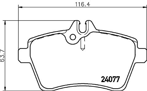 Mintex Zestaw klocków hamulcowych, hamulce tarczowe MDB2685