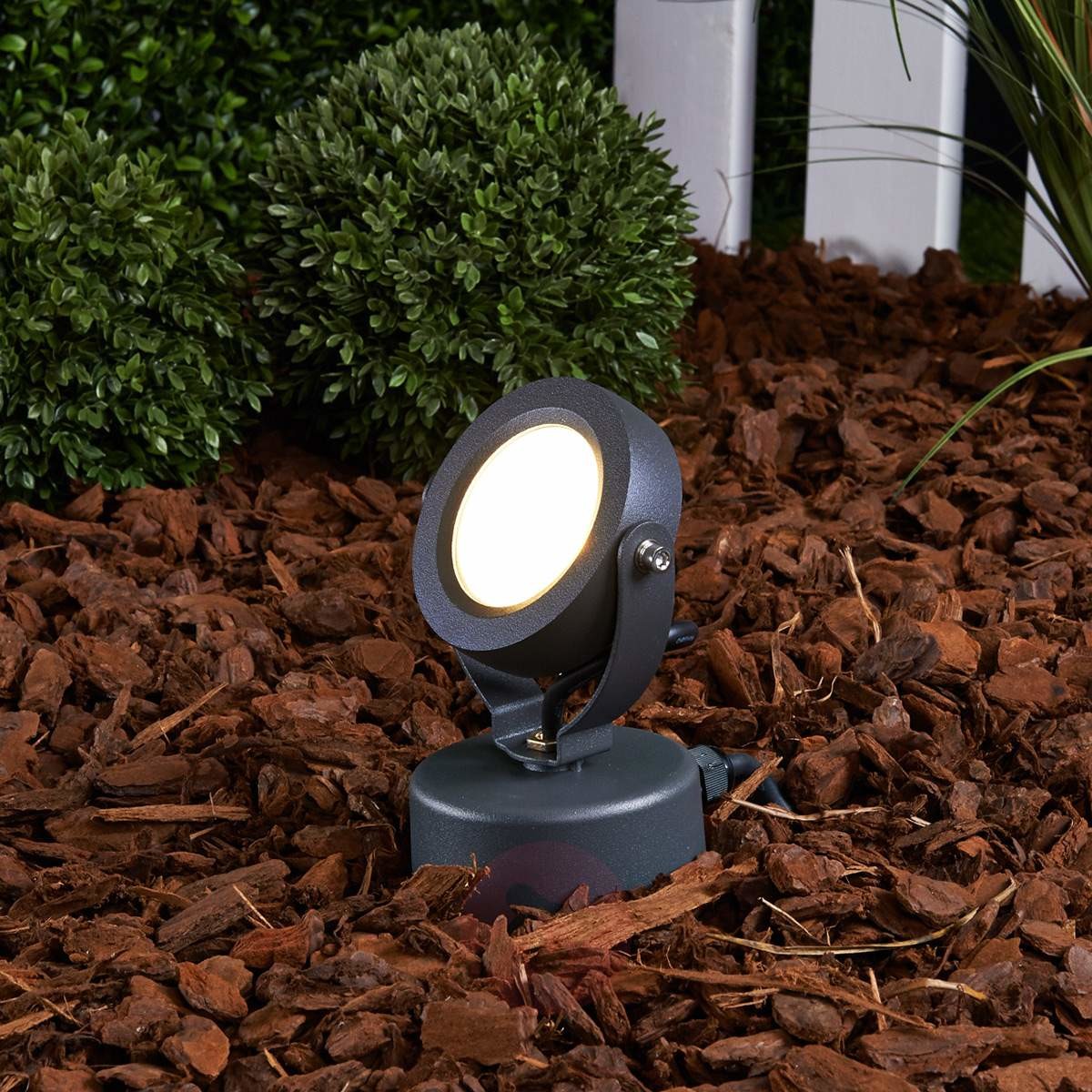 Lampenwelt Reflektor zewnętrzny LED Gavin 1x5 W