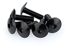 Puig 0657 N blister pękaty, 6 śrub, M6, 20 mm, czarny 0657N
